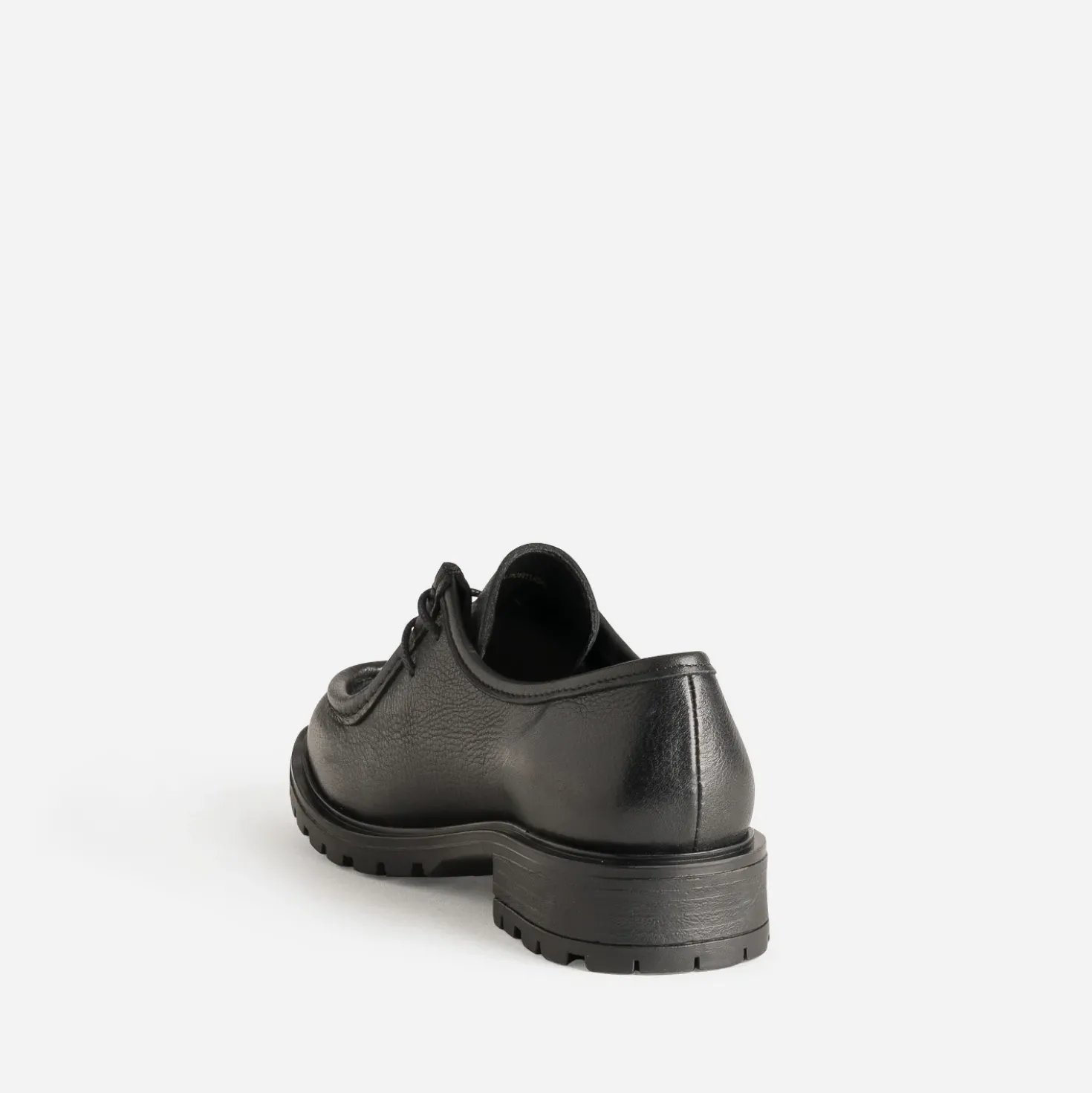 Derby noir cuir semelle crantée