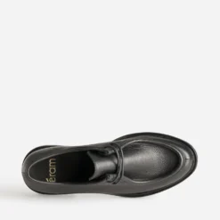 Derby noir cuir semelle crantée