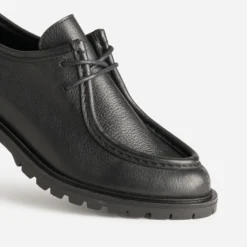 Derby noir cuir semelle crantée