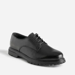 Derby noir cuir semelle crantée