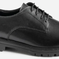 Derby noir cuir semelle crantée