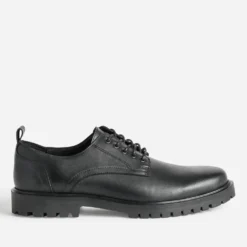 Derby noir cuir semelle crantée