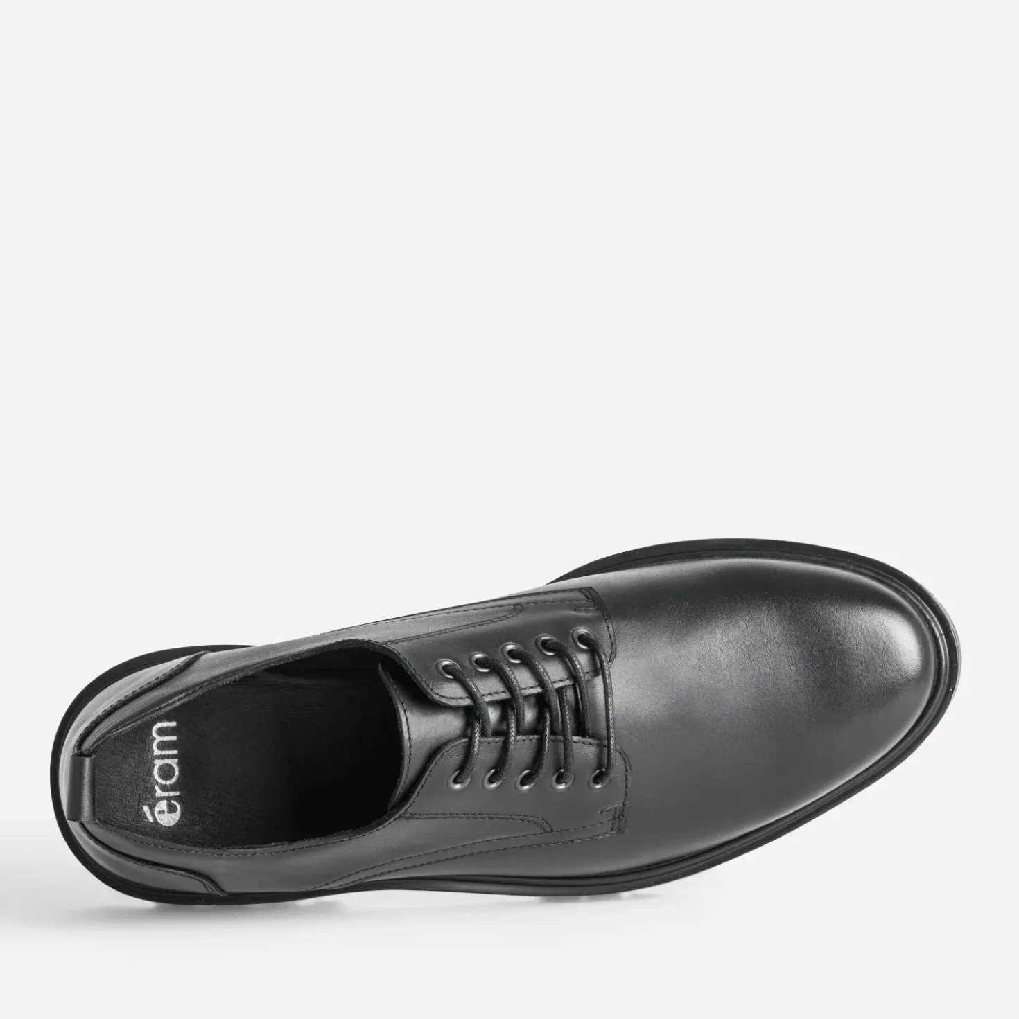 Derby noir cuir semelle crantée