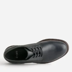 Derby noir cuir semelle crantée