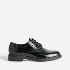 Derby noir cuir verni