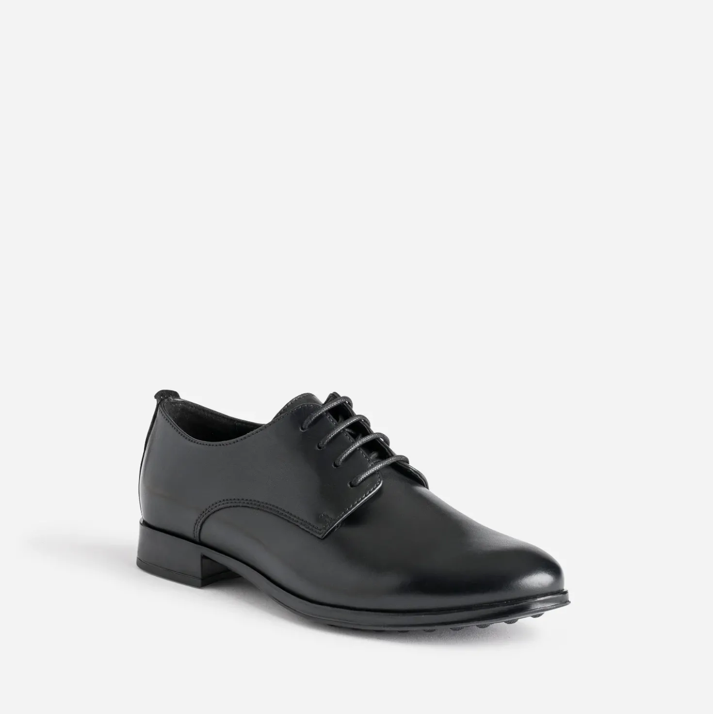 Derby noir en cuir