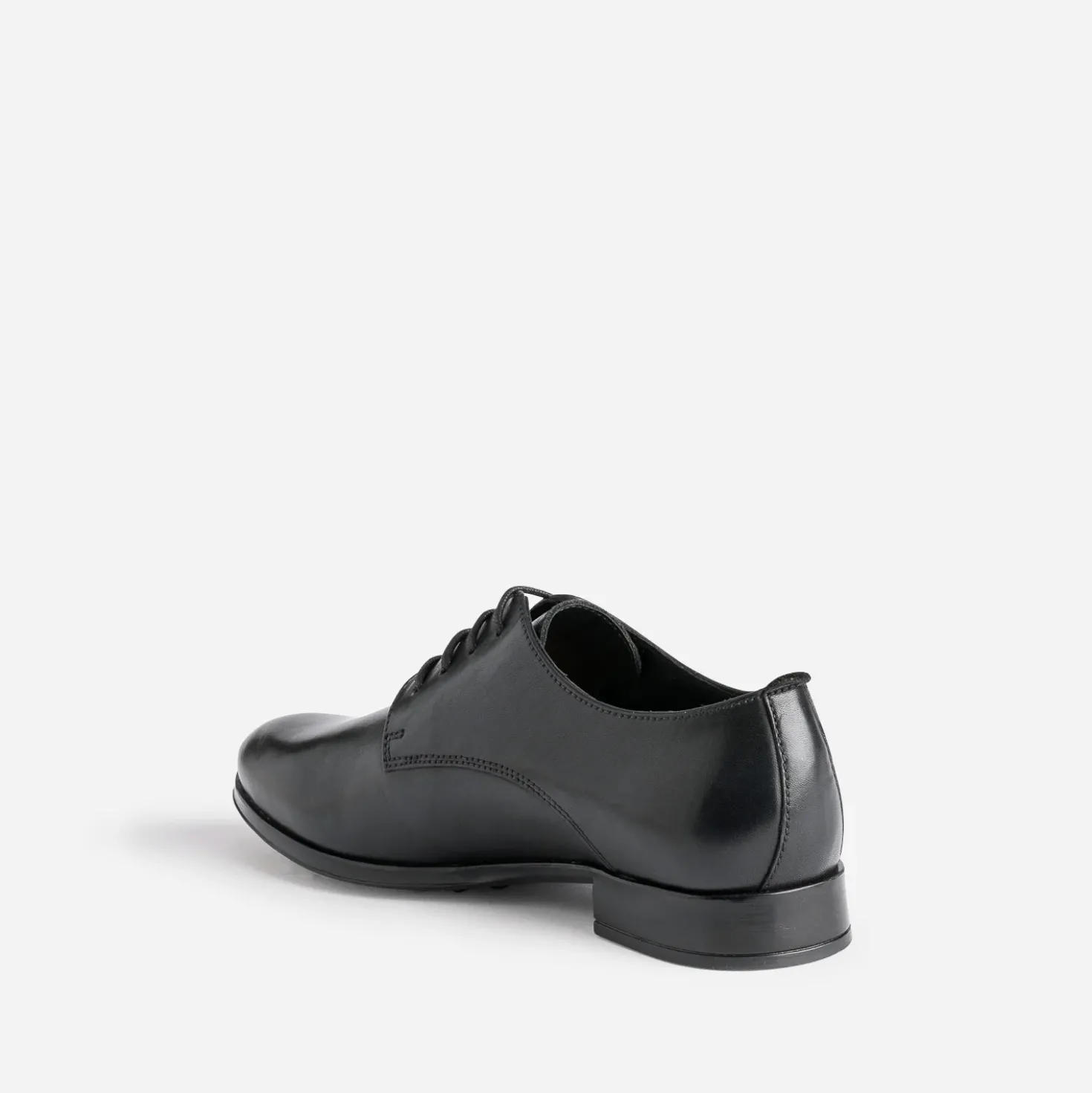 Derby noir en cuir