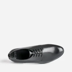 Derby noir en cuir