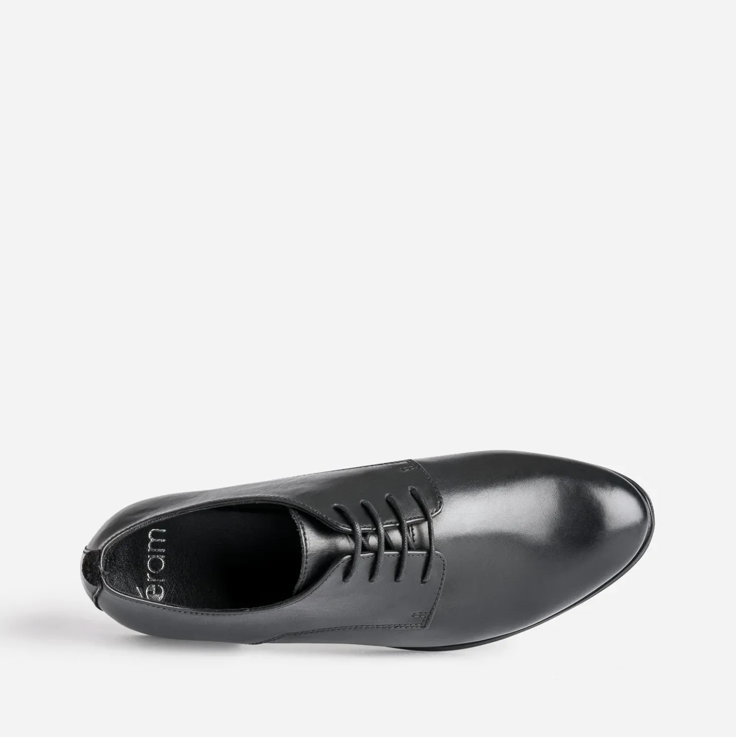 Derby noir en cuir