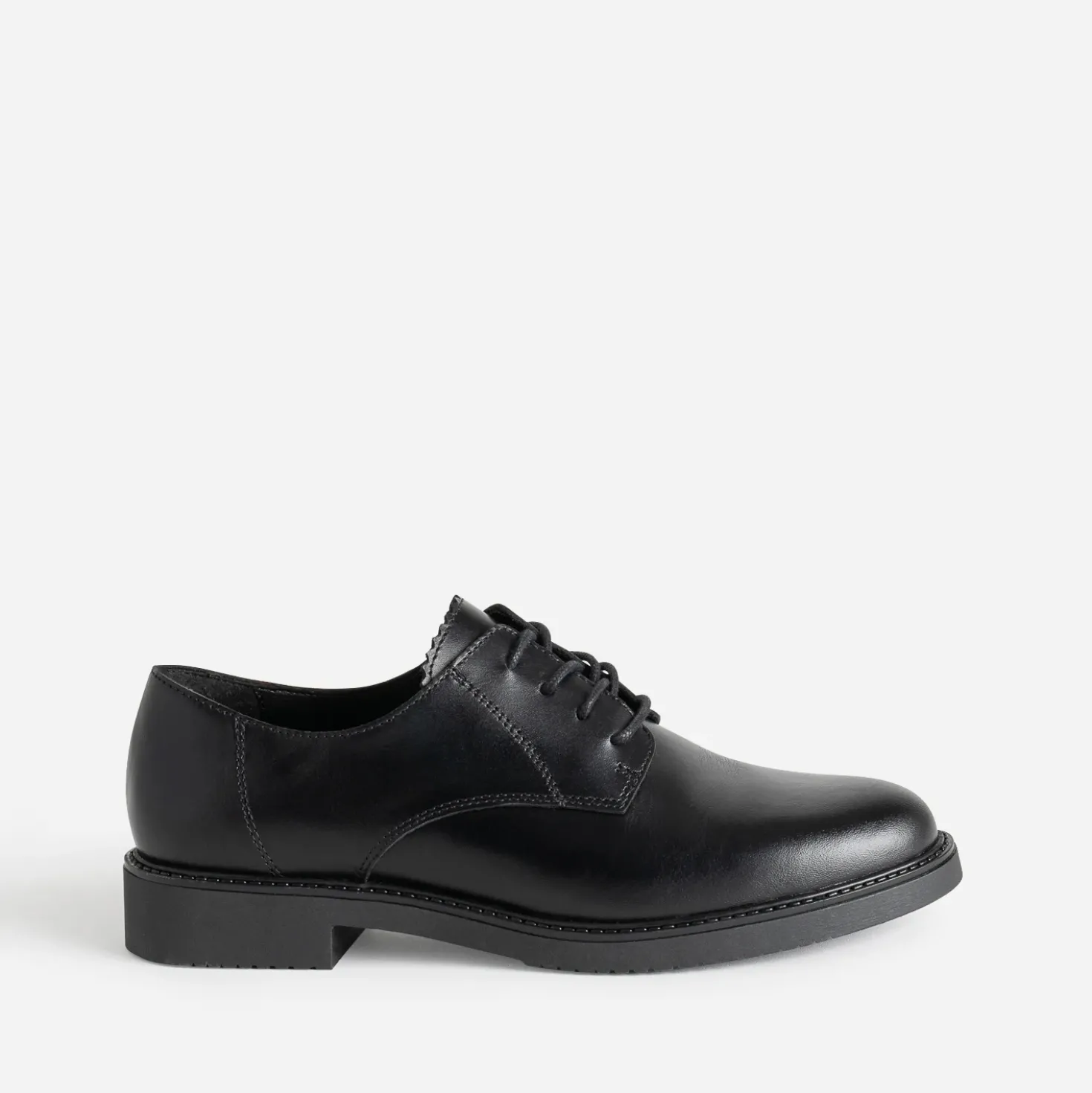 Derby noir en cuir