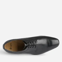 Derby noir en cuir
