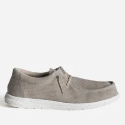 Derby plateau taupe textile