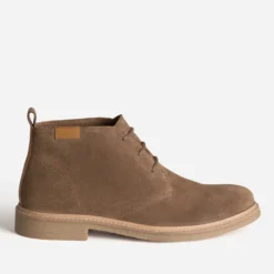 Desert boots taupe cuir velours
