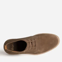 Desert boots taupe cuir velours