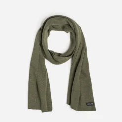 Echarpe homme JACK & JONES kaki chiné en tricot