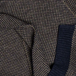 Echarpe marine et kaki tricot Homme