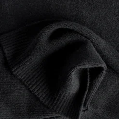 Echarpe noire tricot Homme