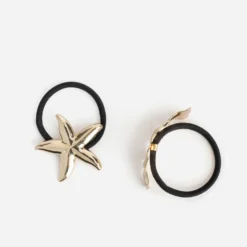 Elastiques noirs décors bijoux