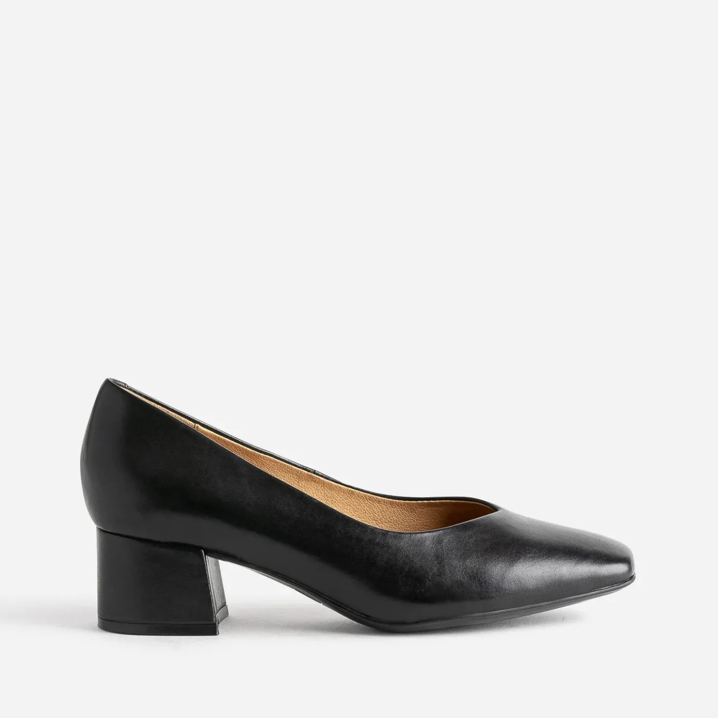 Escarpin CAPRICE noir cuir à talon