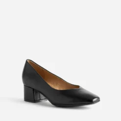 Escarpin CAPRICE noir cuir à talon