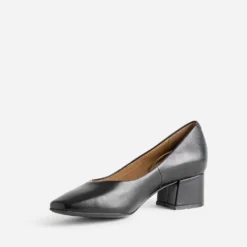 Escarpin CAPRICE noir cuir à talon