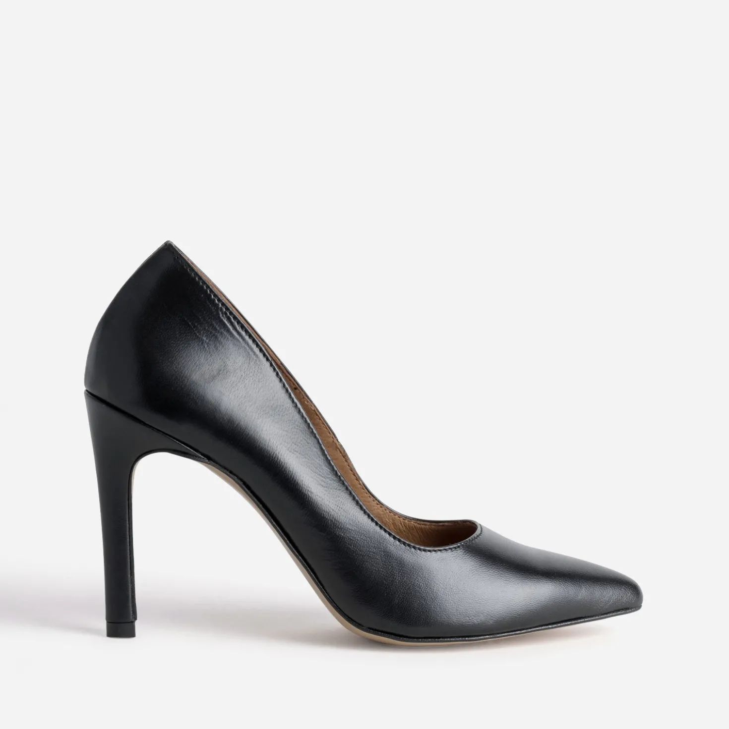 Escarpin noir cuir
