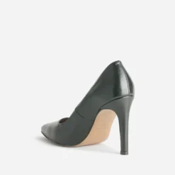 Escarpin noir cuir