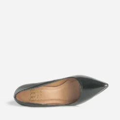 Escarpin noir cuir