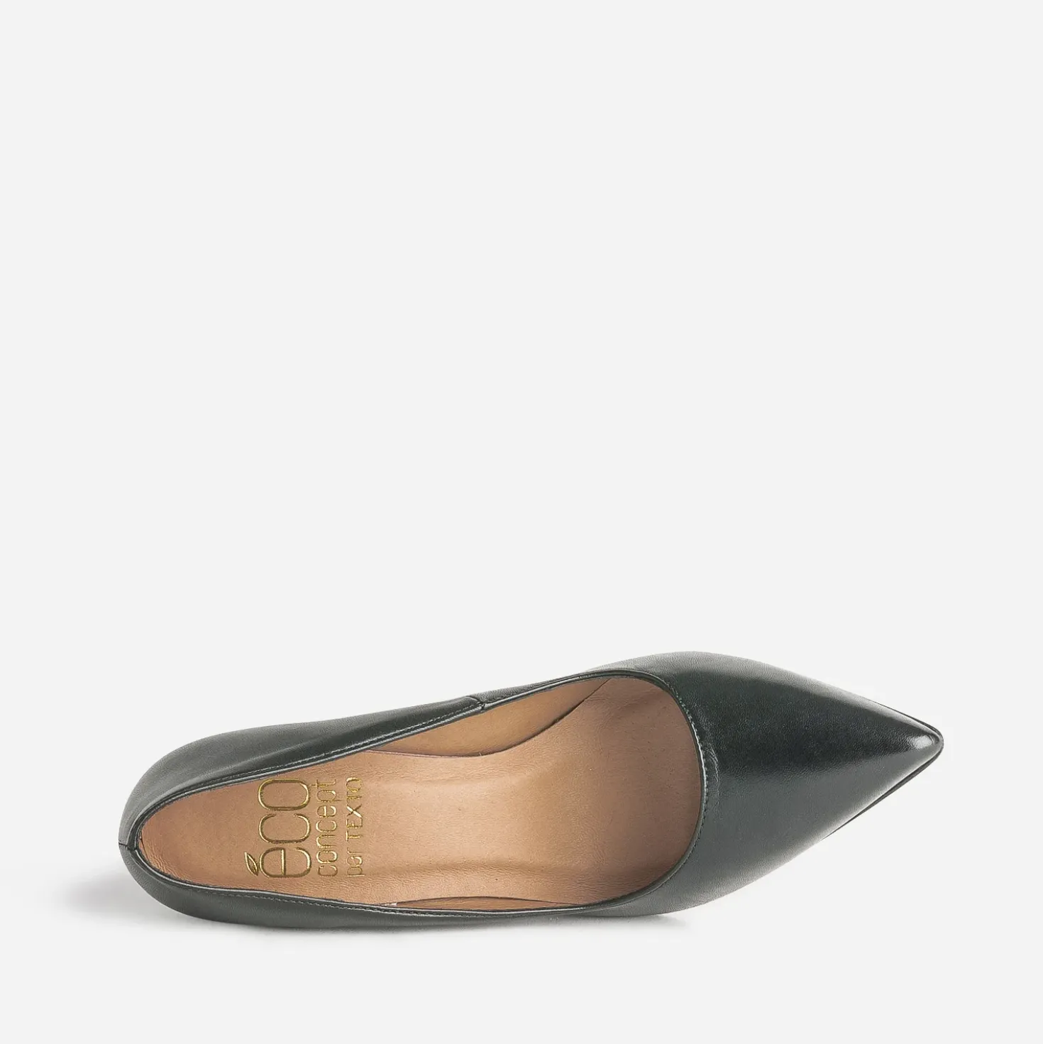 Escarpin noir cuir