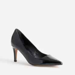 Escarpin noir cuir glacé