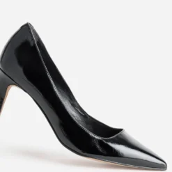 Escarpin noir cuir glacé