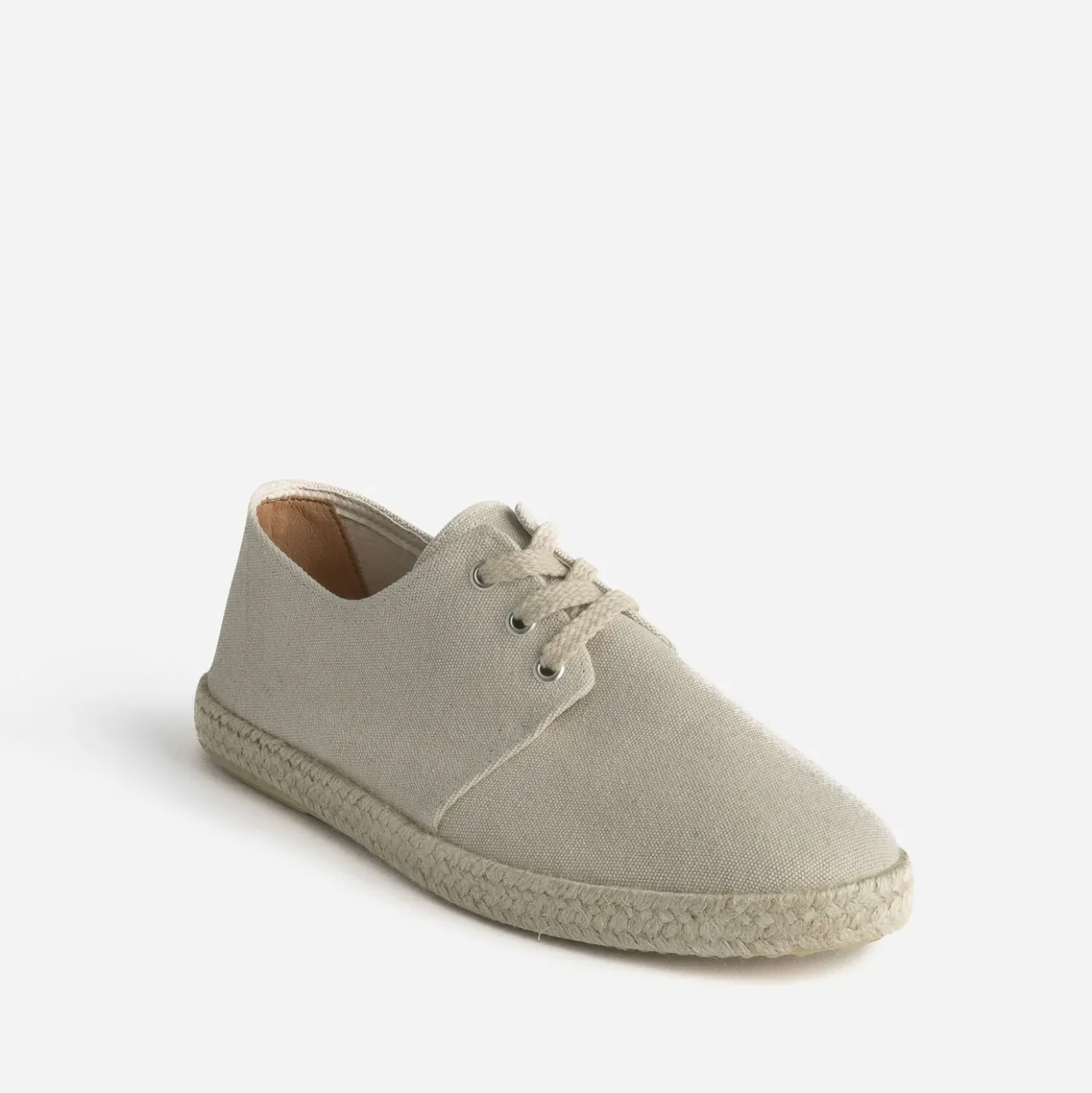 Espadrille beige en toile éco-conçu