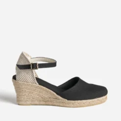 Espadrille compensée en toile