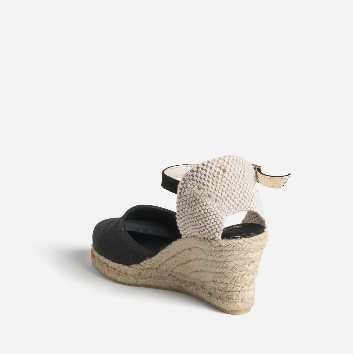 Espadrille compensée en toile