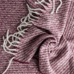 Etole bordeaux motif rayures
