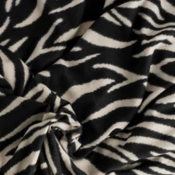 Etole TEXTO noire motif zèbre beige