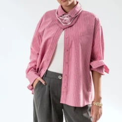 Foulard rose motif bandana - Sélection Octobre Rose