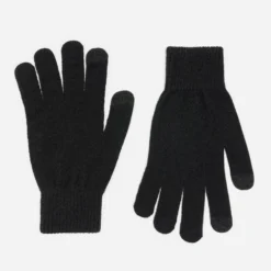 Gants homme noirs tricot