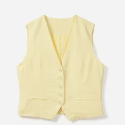 Gilet de costume TEXTO jaune