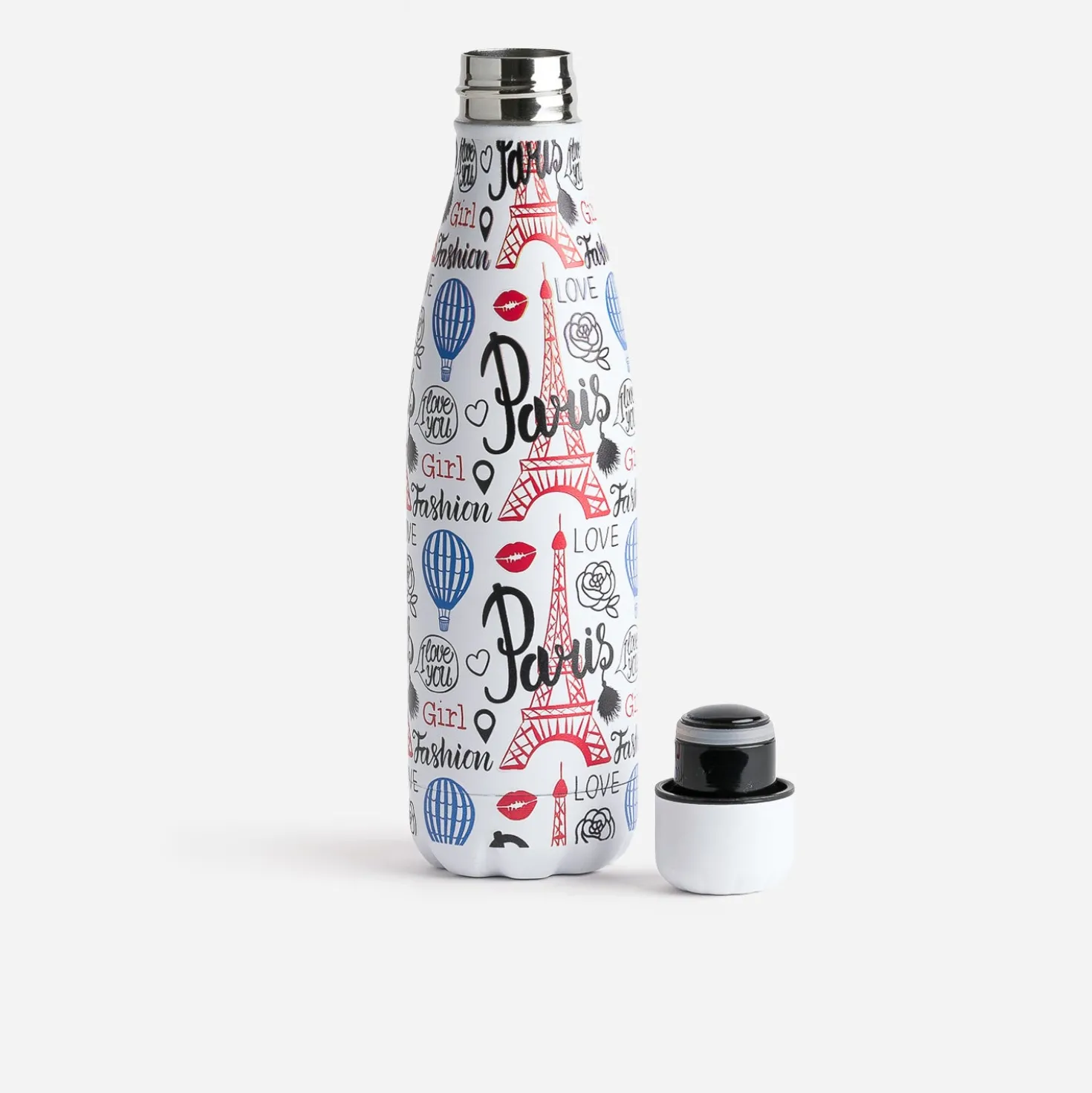 Gourde blanche motif inspiration Paris