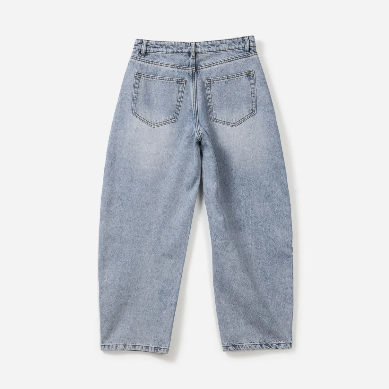 Jean barrel TEXTO bleu
