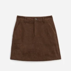 Jupe ERAM WEAR marron velours côtelé
