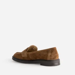 Mocassin ATELIER 1927 cognac cuir velours