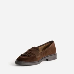 Mocassin ATELIER 1927 marron cuir velours
