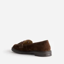 Mocassin ATELIER 1927 marron cuir velours