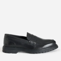 Mocassin éco-conçu noir en cuir