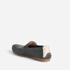 Mocassin FLUCHOS marine cuir