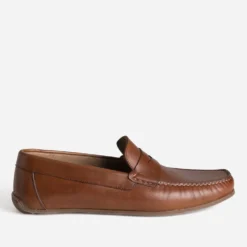 Mocassin marron cuir