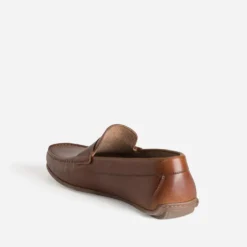 Mocassin marron cuir