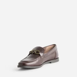 Mocassin marron cuir